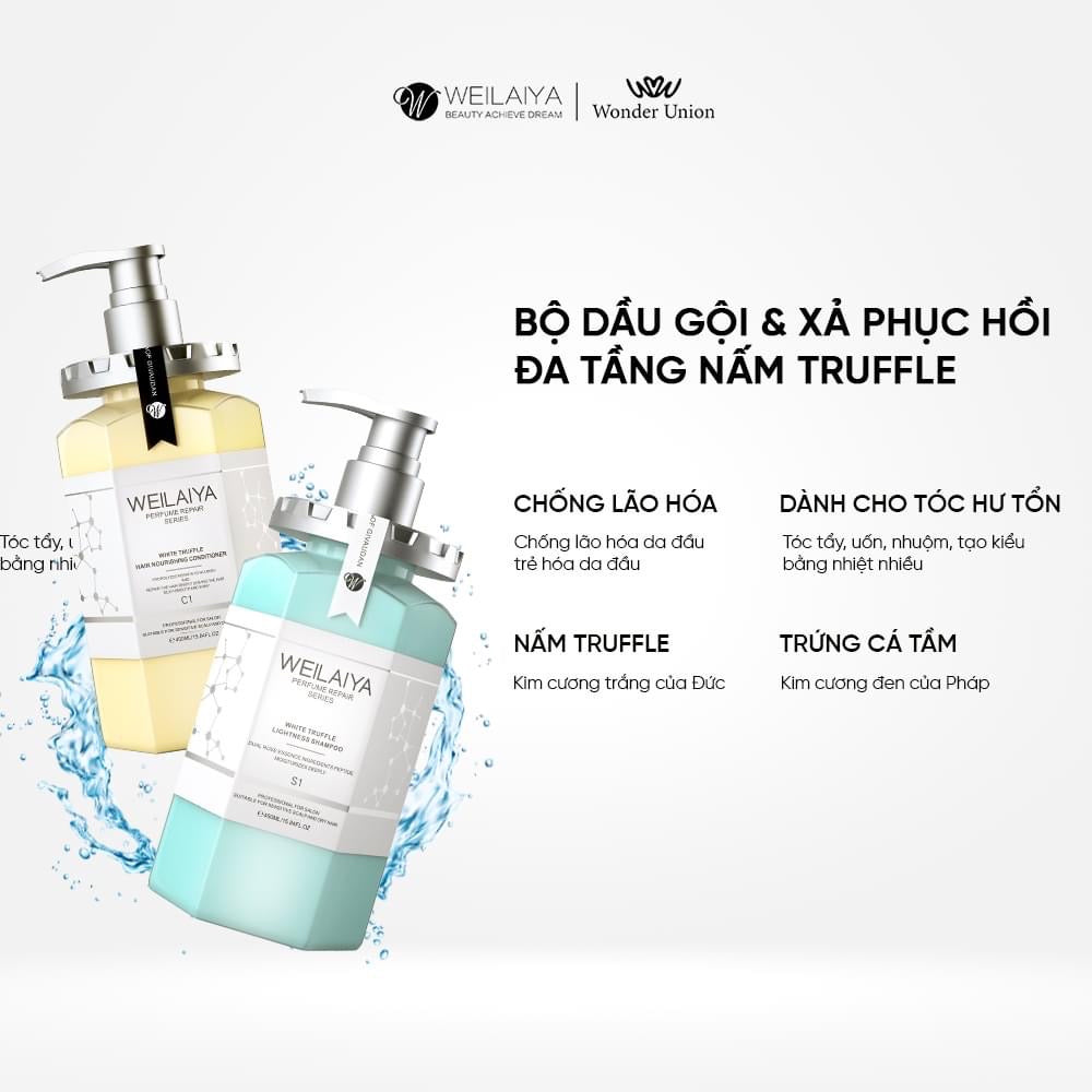 Weilaiya white truffle shampoo set/gift [tote bag ]LIMIT DEAL