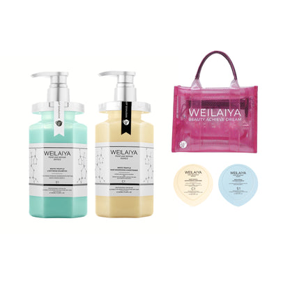 Weilaiya white truffle shampoo set/gift [tote bag ]LIMIT DEAL