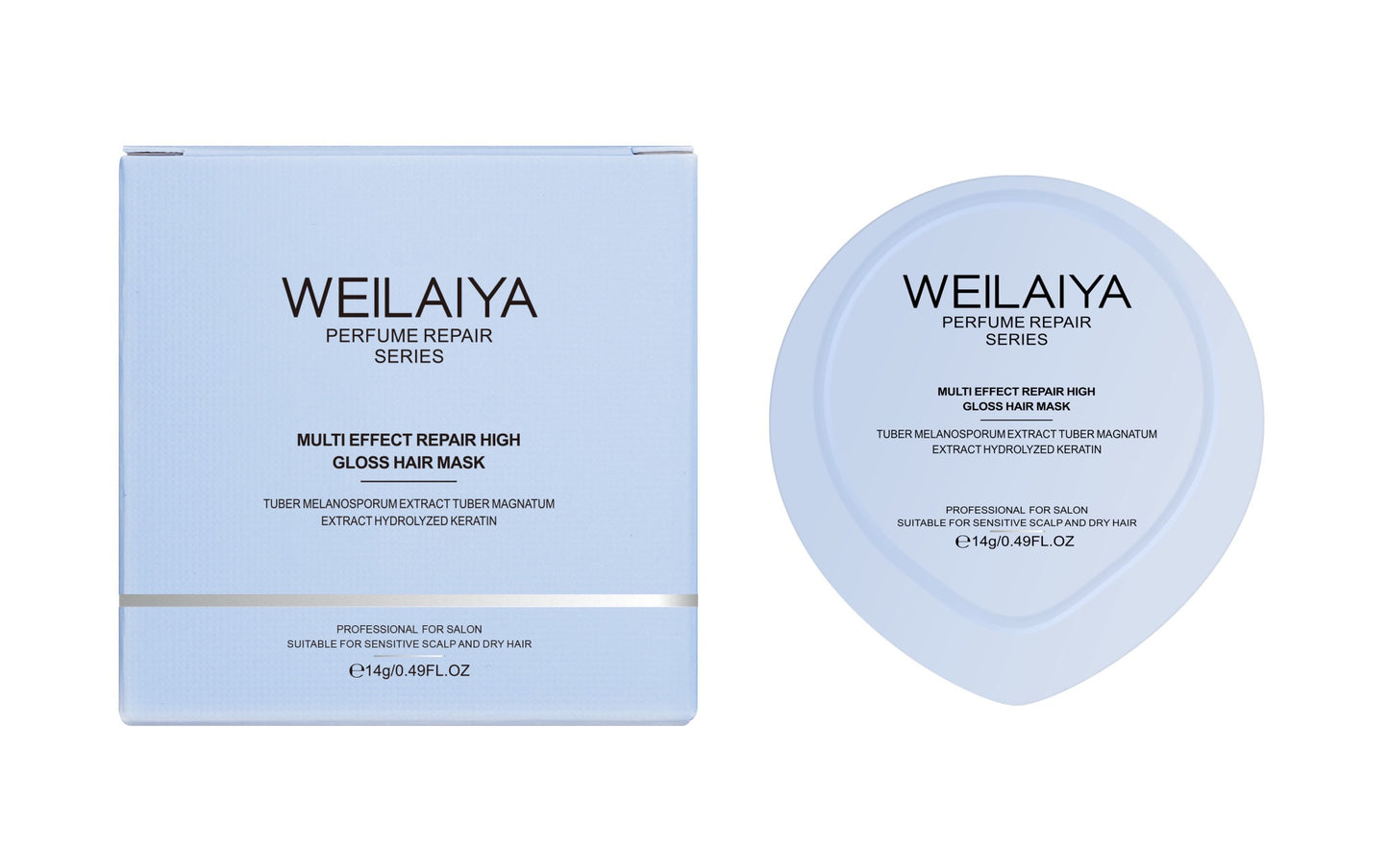 WEILAIYA PERFUME REPAIR SERIES MULTI EFFECT REPAIR HIGH GLOSS HAIR MASK.-Mini use 1 time