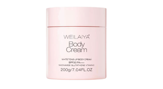 WEILAIYA Body Cream WHITE TONE-UP BODY CREAM SPF3O PA+44 NACINAMIDE GLUTATHIONE VITAMin 200g/7.04FL.OZ