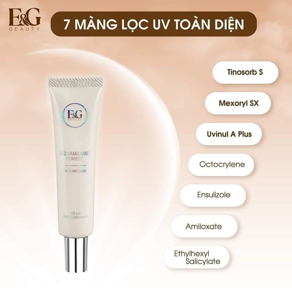 E&G Beauty – Aquamarine Perfect UV Sunscreen 30ml