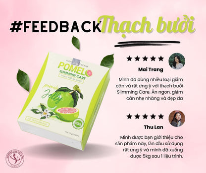 POMELO JELLY – THẠCH BƯỞI DA XANH Pomelo 15 packs + FREE DETOX Box ĐẸP DÁNG – SÁNG DA Slimming Care Vietnam