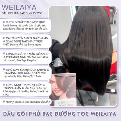 WEILAIYA Hair Color Shampoo Comb for Covering Gray Hair