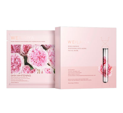 Weilaiya Rose Essence Whitening Anti-aging Facial Mask (box of 10)