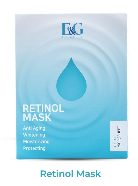 E&G Beauty – Retinol Essence Mask – 3 Sheets/ Box